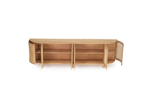 Iluka Sideboard - 6 Door Round End - Boho Bliss