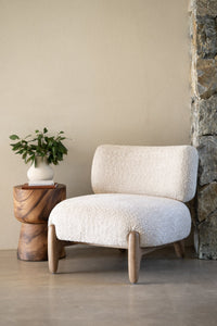 Iris Occasional Chair - Natural on Caramel Frame - Boho Bliss