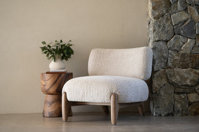 Iris Occasional Chair - Natural on Caramel Frame - Boho Bliss