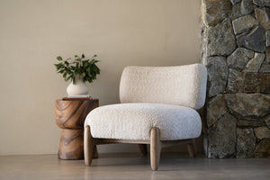 Iris Occasional Chair - Natural on Caramel Frame - Boho Bliss