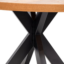 Load image into Gallery viewer, Iver Round Dining Table 1.25m - European Knotty Oak - Boho Bliss