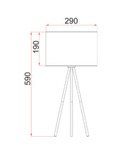 Load image into Gallery viewer, Jambes Table Lamp - White - Boho Bliss