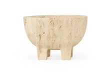 Load image into Gallery viewer, Jillian Four Leg Bowl - Travertine - Boho Bliss