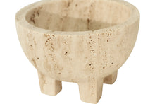Load image into Gallery viewer, Jillian Four Leg Bowl - Travertine - Boho Bliss
