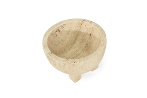Jillian Four Leg Bowl - Travertine - Boho Bliss
