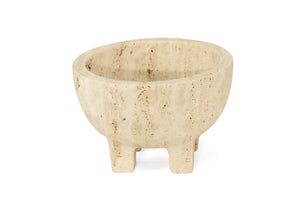 Jillian Four Leg Bowl - Travertine - Boho Bliss