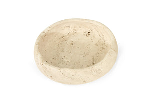 Jillian Large Organic Fruit Bowl - Travertine - Boho Bliss