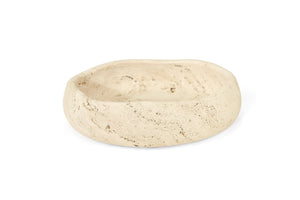 Jillian Large Organic Fruit Bowl - Travertine - Boho Bliss