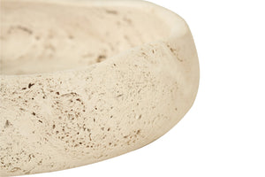 Jillian Large Organic Fruit Bowl - Travertine - Boho Bliss