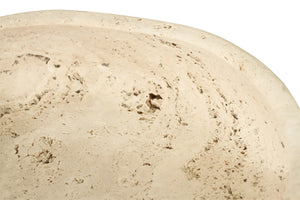 Jillian Large Organic Fruit Bowl - Travertine - Boho Bliss