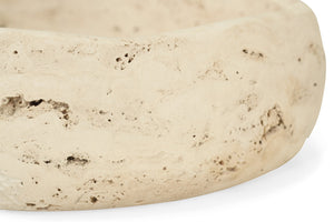 Jillian Small Organic Fruit Bowl - Travertine - Boho Bliss