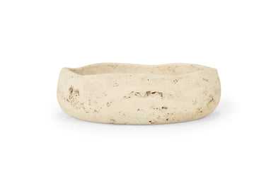 Jillian Small Organic Fruit Bowl - Travertine - Boho Bliss