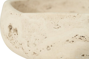 Jillian Small Organic Fruit Bowl - Travertine - Boho Bliss