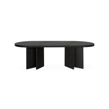 Load image into Gallery viewer, Kairo 2.4m Pill Shape Dining Table - Textured Espresso Black - Boho Bliss