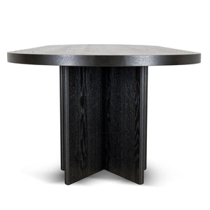 Kairo 3m Pill Shape Dining Table - Textured Espresso Black - Boho Bliss