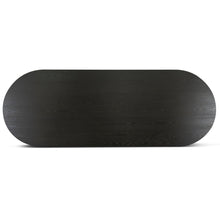Load image into Gallery viewer, Kairo 3m Pill Shape Dining Table - Textured Espresso Black - Boho Bliss