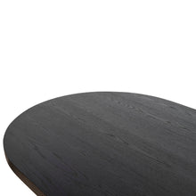 Load image into Gallery viewer, Kairo 3m Pill Shape Dining Table - Textured Espresso Black - Boho Bliss