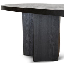 Load image into Gallery viewer, Kairo 3m Pill Shape Dining Table - Textured Espresso Black - Boho Bliss