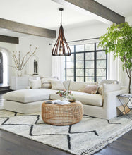 Load image into Gallery viewer, Khalest Wood Pendant Light - Lge Bell - Boho Bliss