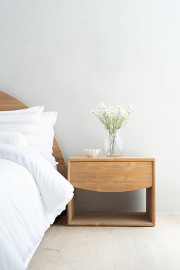 Koa Bedside Table 46cm - Natural - Boho Bliss