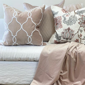 Laguna Beach Cushion Cover - Blush - Boho Bliss