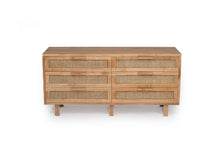 Load image into Gallery viewer, Lauren Chest of Drawers - Natural 160cm - Boho Bliss