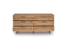 Load image into Gallery viewer, Lauren Chest of Drawers - Natural 160cm - Boho Bliss