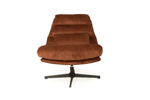 Liam Swivel Chair - Rust - Boho Bliss