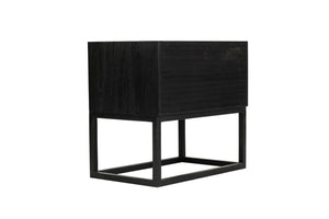 Lisette Bedside Table - Black - Boho Bliss