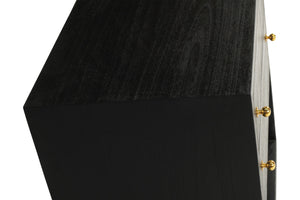 Lisette Bedside Table - Black - Boho Bliss