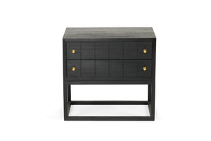 Lisette Bedside Table - Black - Boho Bliss