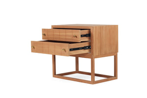 Lisette Bedside Table - Teak - Boho Bliss