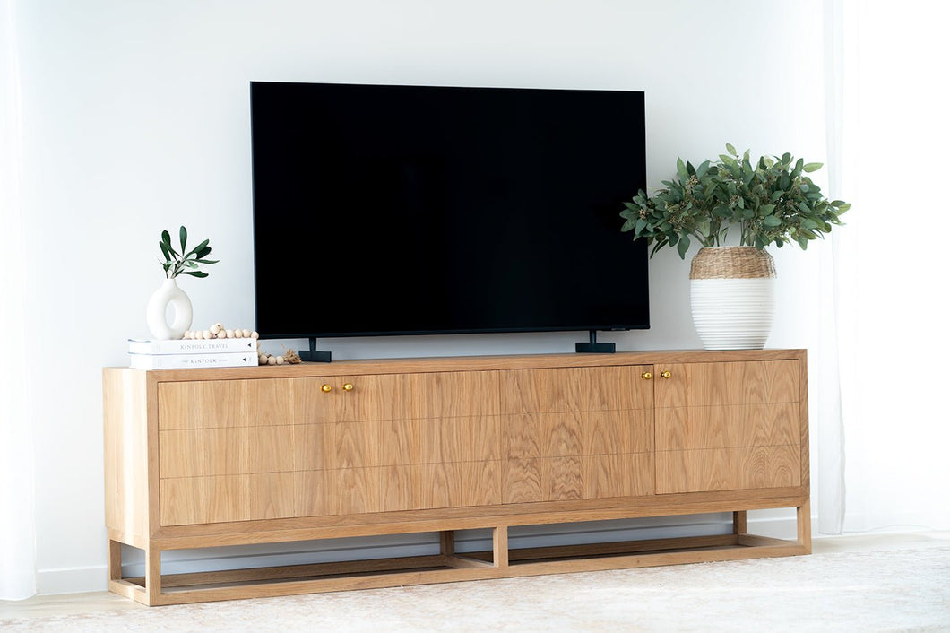Lisette Entertainment Unit - 4 Door - Natural - Boho Bliss