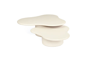 Lorenzo Organic Coffee Table 1m - Clover Shape - Boho Bliss