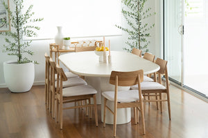 Lorenzo Oval Dining Table 2.4m - Boho Bliss