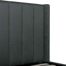 Load image into Gallery viewer, Lucca King Bed (With Storage) - Charcoal Grey - Boho Bliss