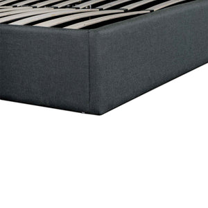 Lucca King Bed (With Storage) - Charcoal Grey - Boho Bliss