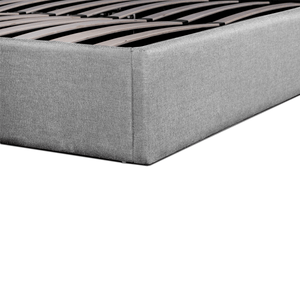 Lucca Queen Bed (With Storage) - Pearl Grey - Boho Bliss
