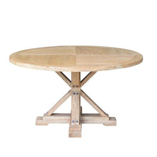 Load image into Gallery viewer, Madrid Round Reclaimed Elm Dining Table - Boho Bliss