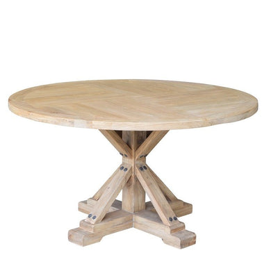 Madrid Round Reclaimed Elm Dining Table - Boho Bliss