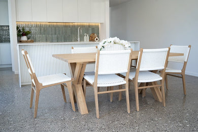 Malibu Dining Table 2m - Boho Bliss