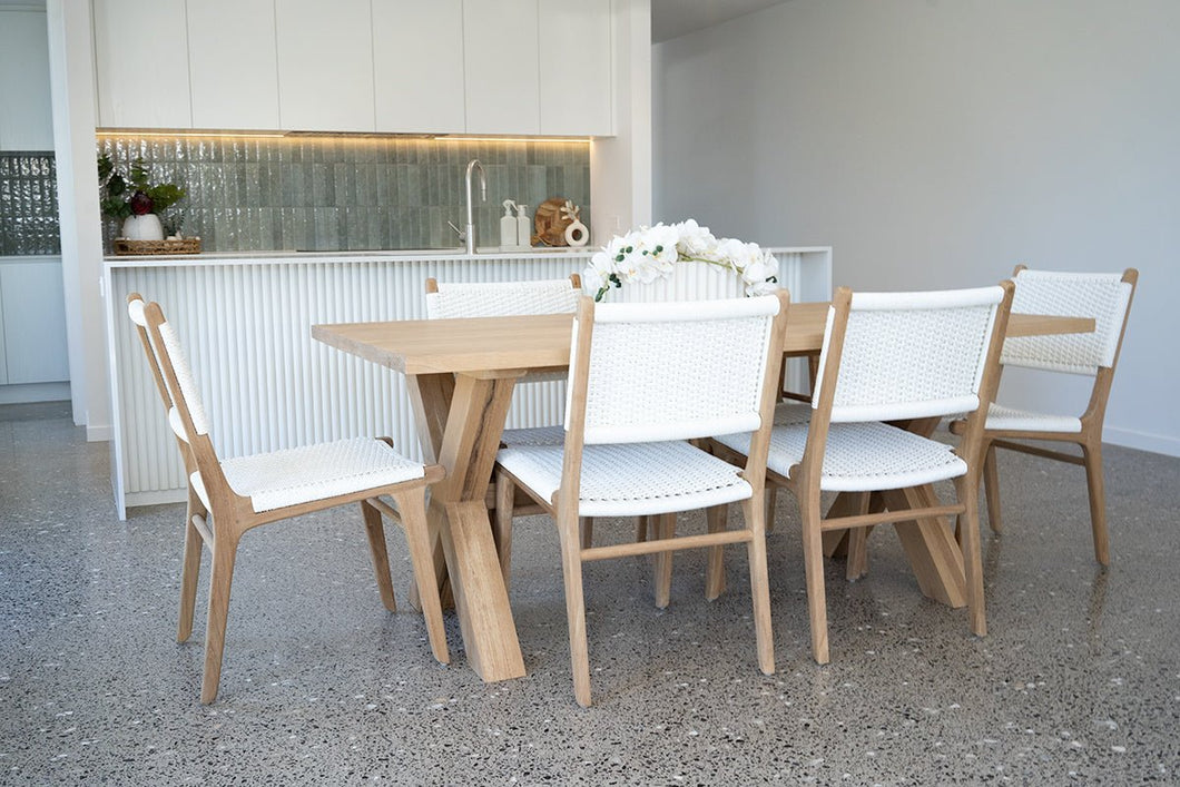 Malibu Dining Table 2m - Boho Bliss