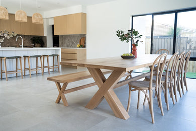 Malibu Dining Table 3m - Boho Bliss