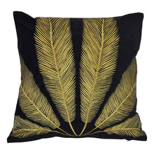 Load image into Gallery viewer, Mallorca Cushion Cover - Gold Leaf - Boho Bliss