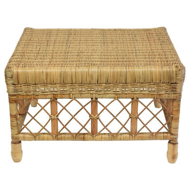 Mandalay Lattice Ottoman - Boho Bliss