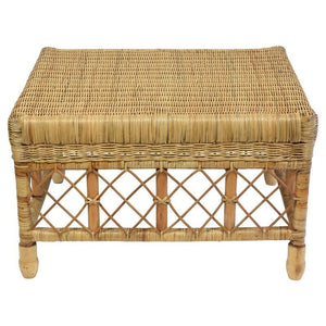 Mandalay Lattice Ottoman - Boho Bliss
