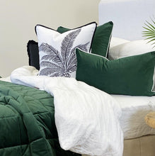 Load image into Gallery viewer, Marbella Cushion Cover - Black Leaf - Boho Bliss