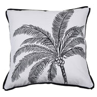 Marbella Cushion Cover - Black Leaf - Boho Bliss