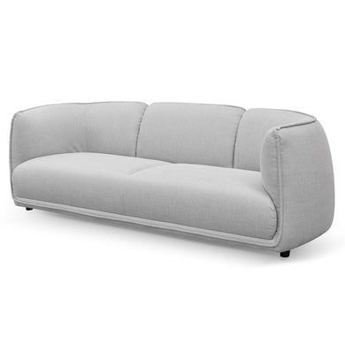Marion 3 Seater Sofa - Light Texture Grey - Boho Bliss
