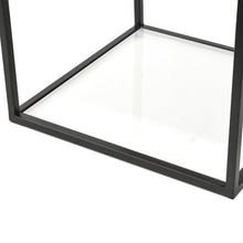 Load image into Gallery viewer, Marley Side Table - Walnut with Black Frame - Boho Bliss